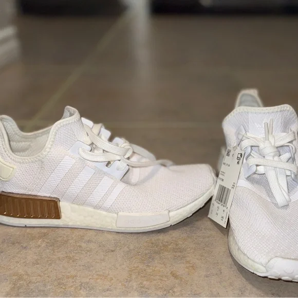 adidas | Shoes | Adidas Nmd R White Copper Metallic Sneakers New With Tags  Size 8 | Poshmark